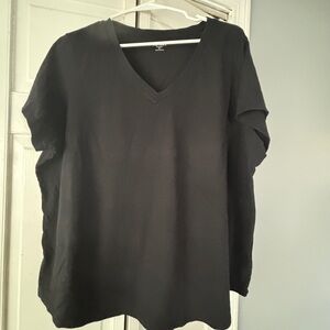 Old Navy Black V-Neck Tee
